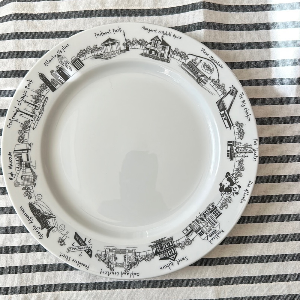 Tuxton Atlanta landmark plate